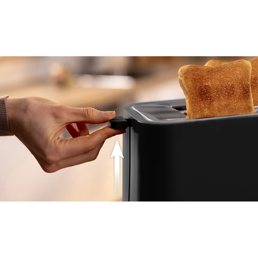 Prajitor de paine BOSCH MyMoment TAT4M223, 2 felii, 950W, negru-argintiu