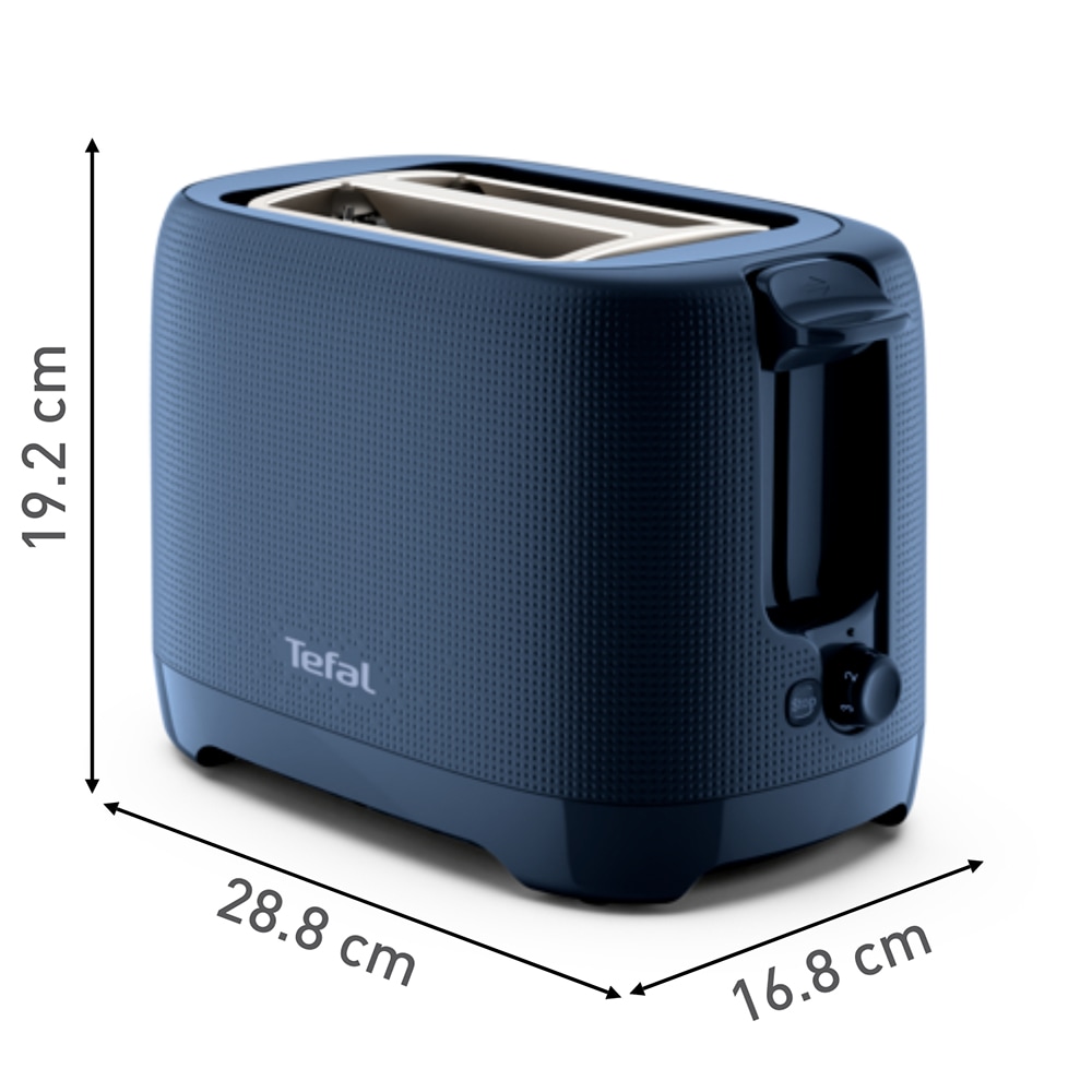 Prajitor de paine TEFAL Morning TT2M1410, 2 felii, 850W, albastru