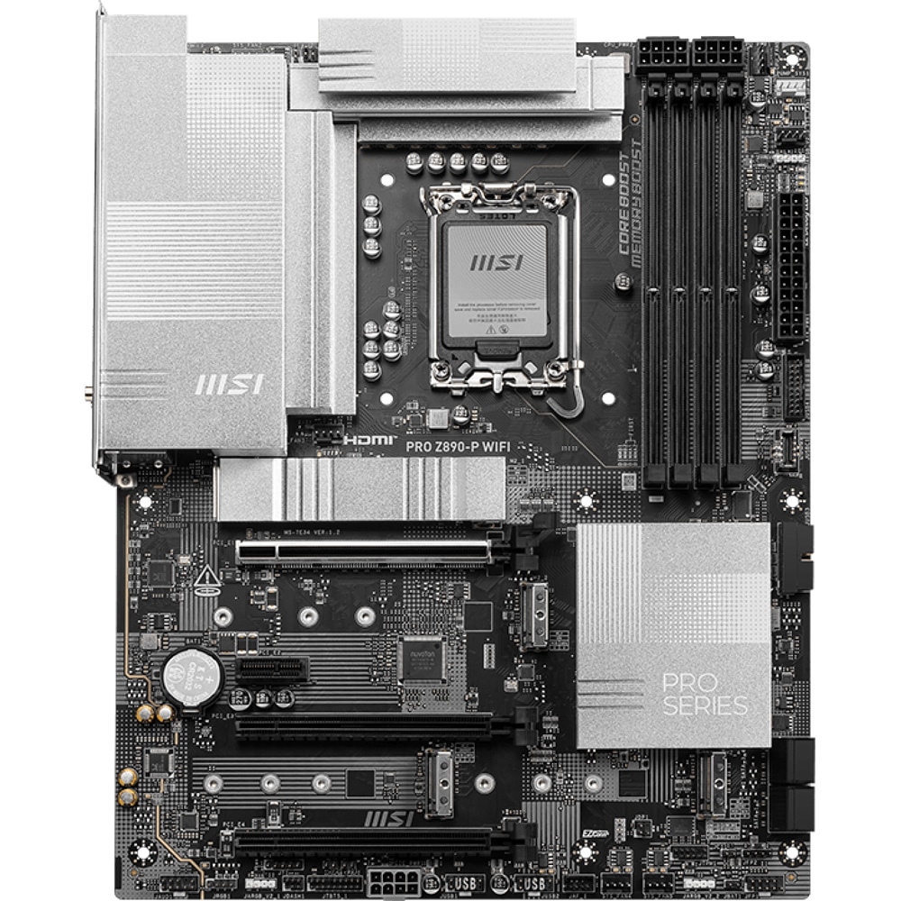 Placa de baza MSI PRO Z890-P WIFI, Socket 1851, ATX, Wi-Fi