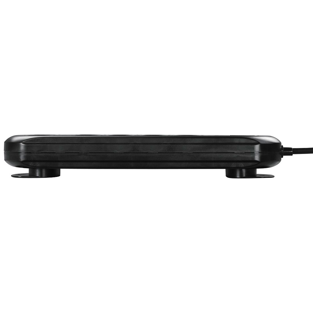 Prelungitor HAMA 137253, 10 prize Schuko, 2m, intrerupator, negru