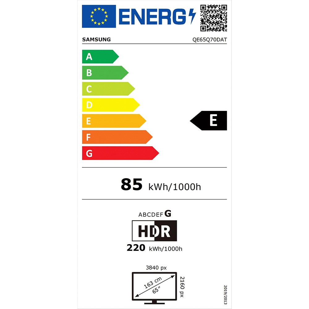 Televizor QLED Smart SAMSUNG 65Q70D, Ultra HD 4K, HDR, 163cm