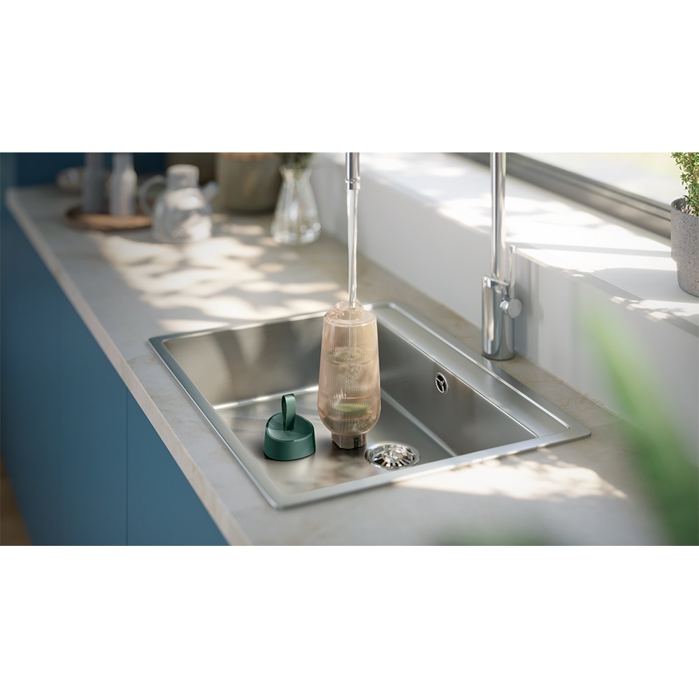 Aparat de calcat vertical PHILIPS All in One 1000 AIS6020/70, 1900W, 90g/min, 1.1l, verde-argintiu