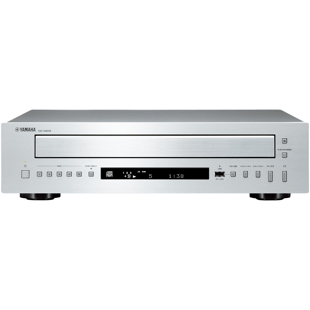 CD Player YAMAHA CD-S603, RCA, USB, argintiu