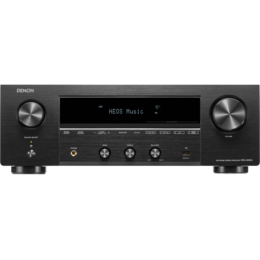 Receiver AV DENON DRA-900H, 145W, Bluetooth, negru