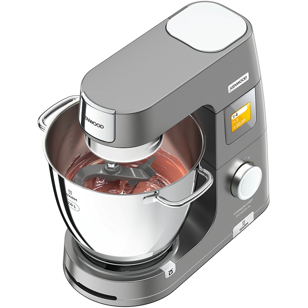 Robot de bucatarie KENWOOD Titanium Chef Patissier XL KWL90.004SI, vas 7l, 1400W, 13 trepte viteza, argintiu