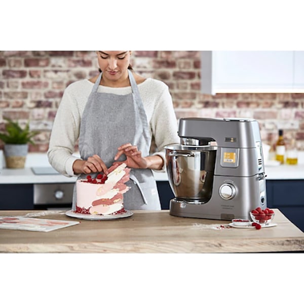 Robot de bucatarie KENWOOD Titanium Chef Patissier XL KWL90.004SI, vas 7l, 1400W, 13 trepte viteza, argintiu