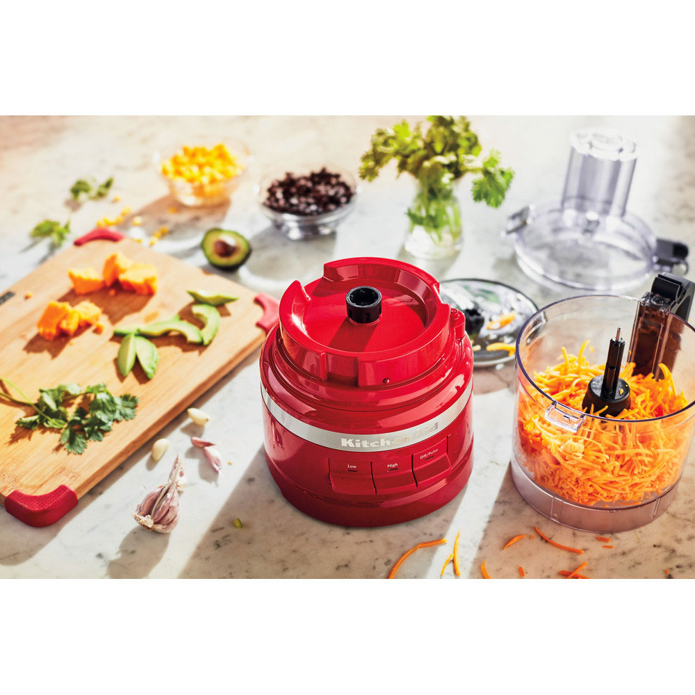 Robot de bucatarie KITCHENAID Empire Red 5KFP0719, 1.7l, 250W, 3 trepte viteza, rosu-negru