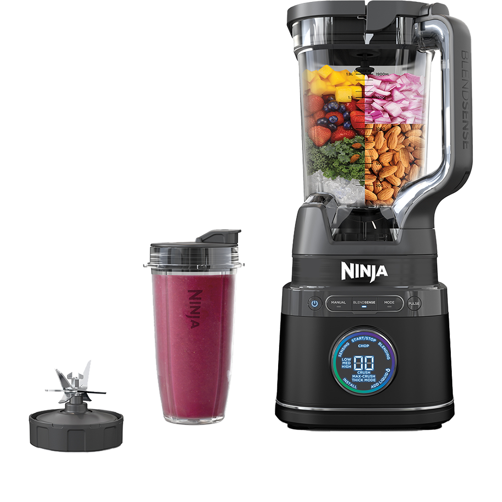 Robot de bucatarie NINJA Detect Power Pro TB401EU, vas 2.1l, blender 2.1l, 1800W, 10 trepte viteza, negru