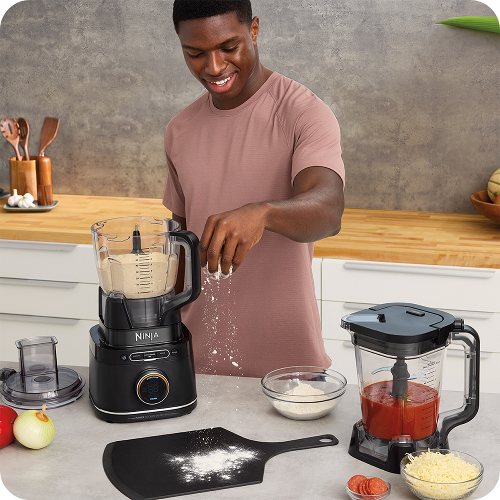Robot de bucatarie NINJA Detect Power Pro TB401EU, vas 2.1l, blender 2.1l, 1800W, 10 trepte viteza, negru