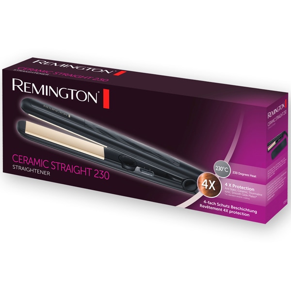 Placa de indreptat parul REMINGTON S3500, 230 grade, invelis ceramic, turmalina, negru