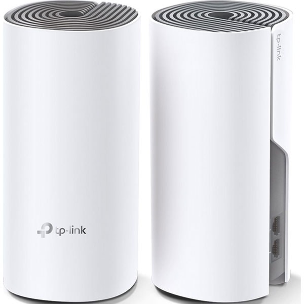 Sistem Wireless Mesh TP-LINK Deco E4, Dual Band 300 + 867 Mbps, 2 buc, alb