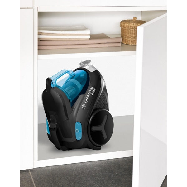 Aspirator fara sac ROWENTA Compact Power Cyclonic RO3731EA, 1.5l, 750W, 79dB, negru-albastru