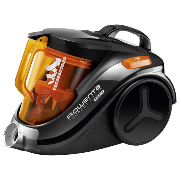 Aspirator fara sac ROWENTA Compact Power Cyclonic RO3753EA, 1.5l, 750W, 79dB, negru-portocaliu