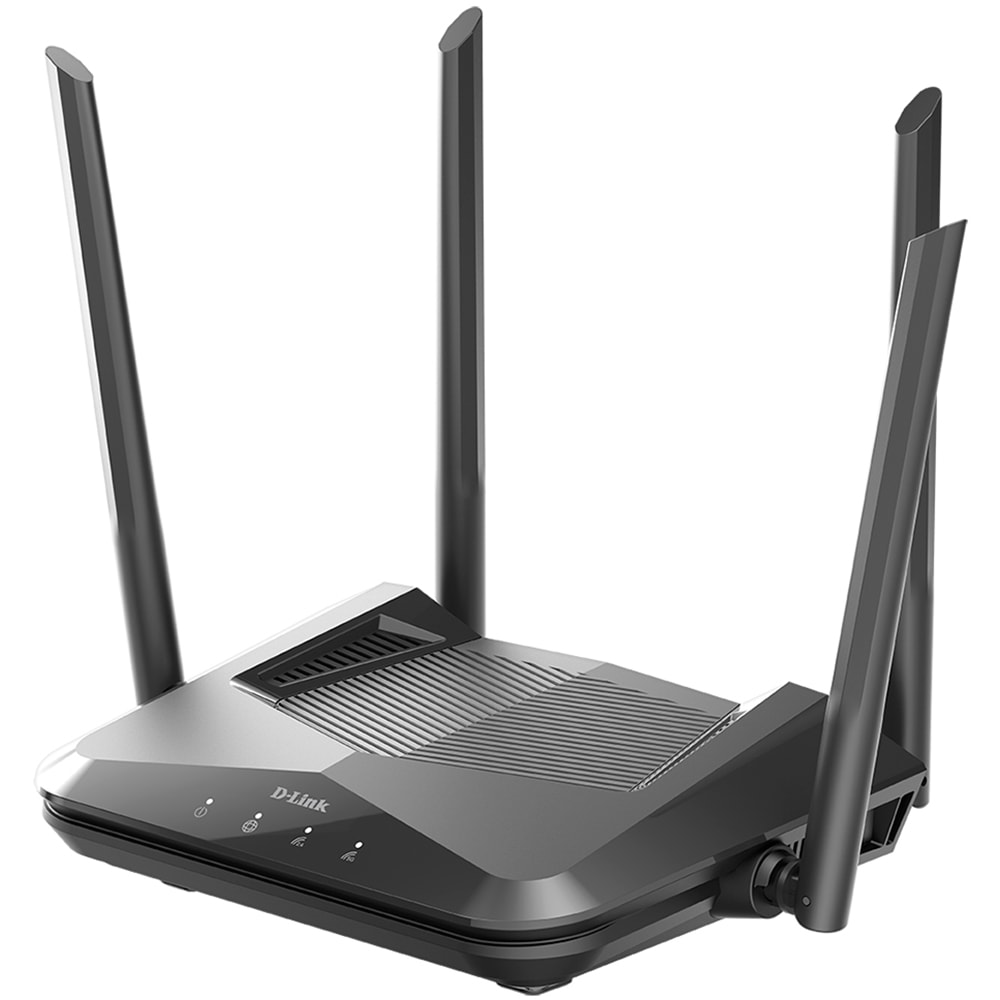 Router Wireless Gigabit D-LINK DIR-X1530, WI-Fi 6, Dual-Band 300 + 1201 Mbps, negru