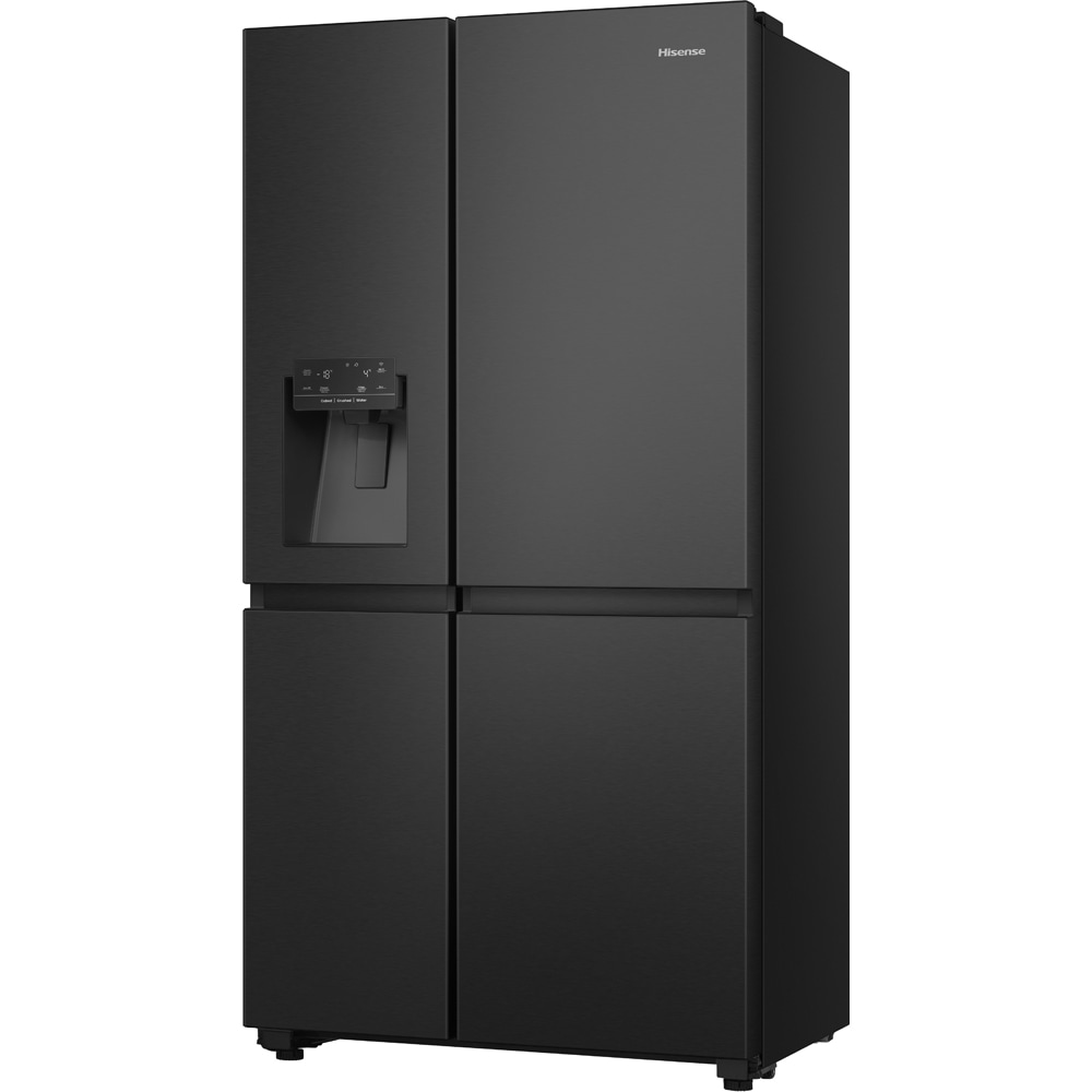 Side by Side HISENSE RS818N4TFE, Total No Frost, 632 l, H 179 cm, Clasa E, Dozator apa, Wi-Fi, negru Side by Side HISENSE RS818N4TFE, Total No Frost, 632 l, H 179 cm, Clasa E, Dozator apa, Wi-Fi, negru