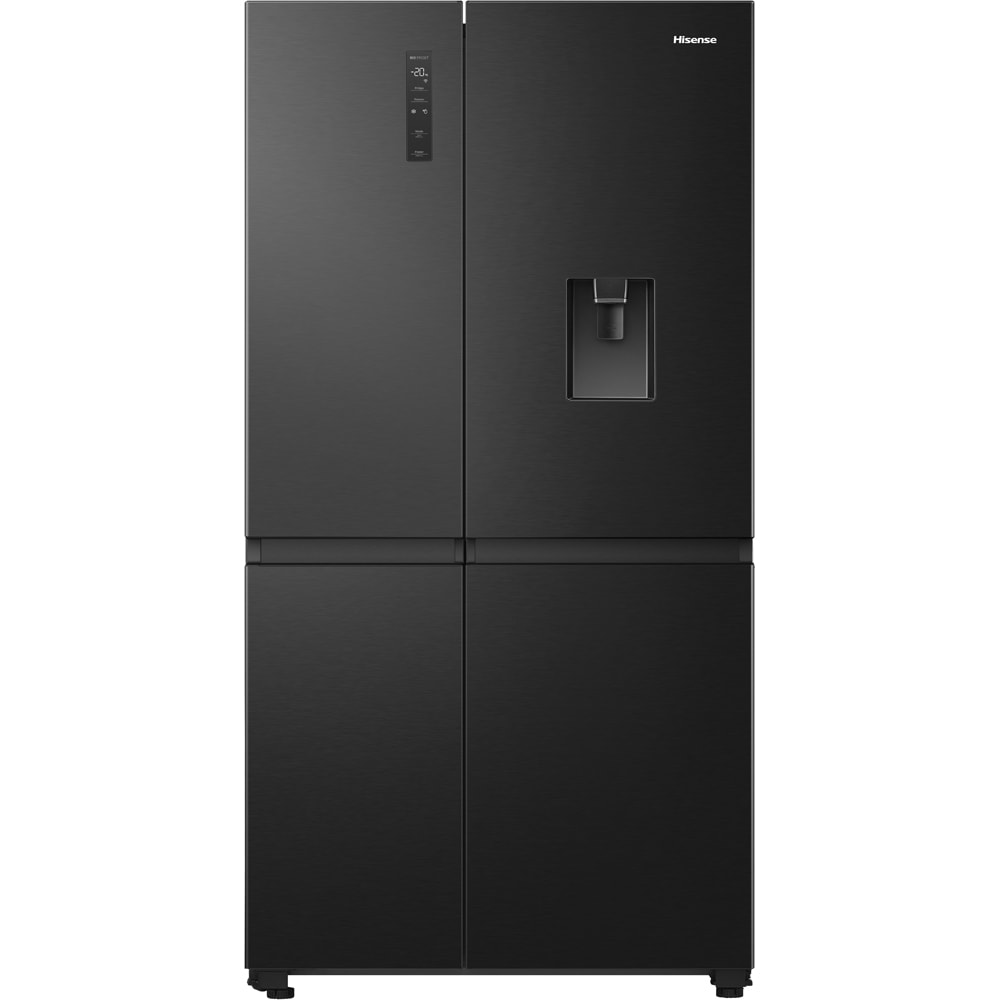 Side by Side HISENSE RS840N4WFE, Total No Frost, 649 l, H 179.5 cm, Clasa E, Dozator apa, Wi-Fi, negru Side by Side HISENSE RS840N4WFE, Total No Frost, 649 l, H 179.5 cm, Clasa E, Dozator apa, Wi-Fi, negru