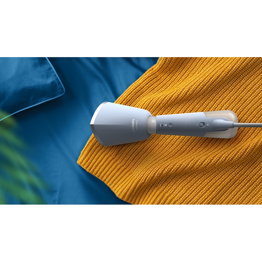 Aparat de calcat vertical PHILIPS Seria 5000 STH5020/20, 1400W, 24g/min, 120ml, albastru-argintiu