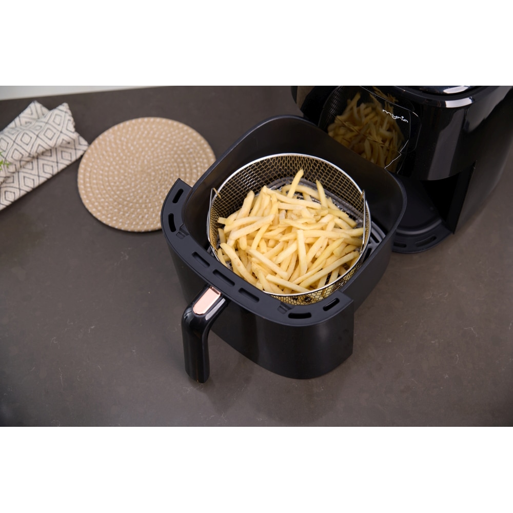 Friteuza cu aer cald MYRIA MY4467, 6,5l, 1700W, negru