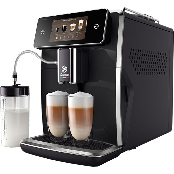 Espressor automat SAECO Xelsis Deluxe SM8780/00, 1.7l, 1500W, 15 bar, HygieSteam, AquaClean, negru-argintiu