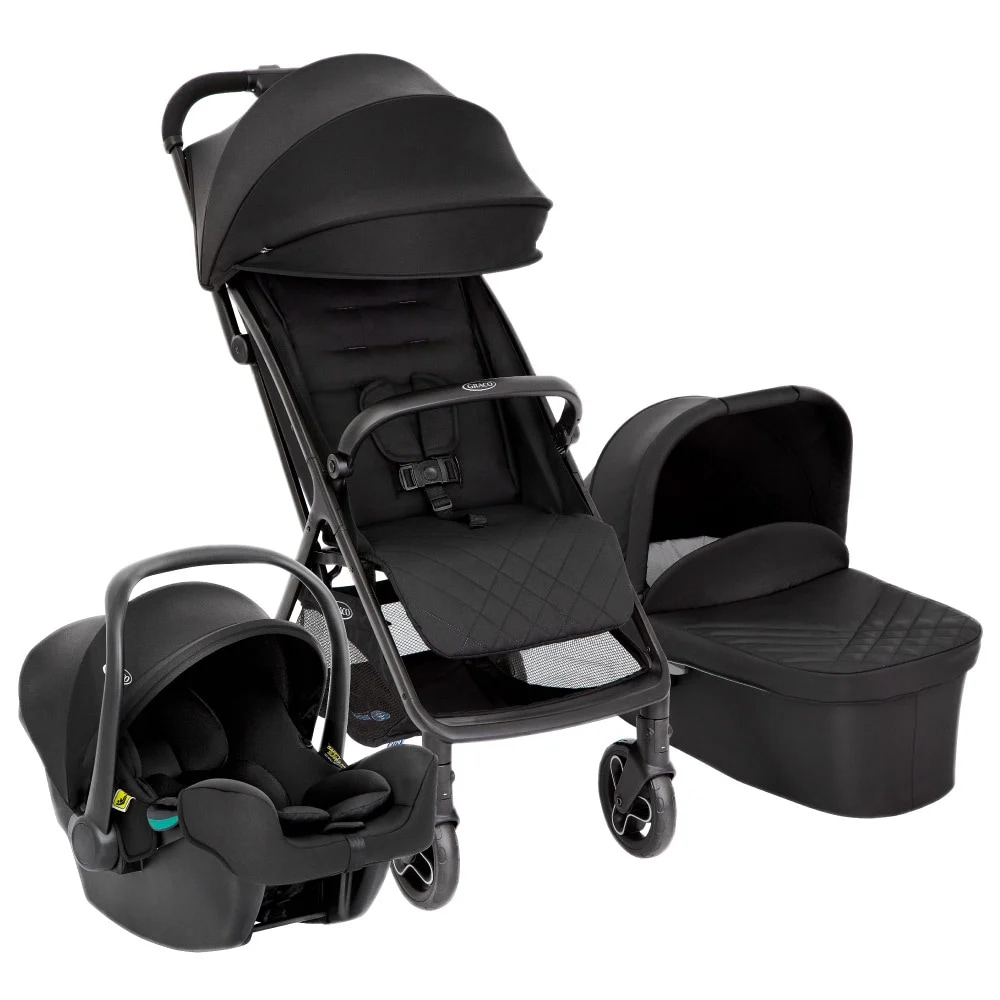 Carucior 3in1 GRACO Myavo SW101AI2199, 5 puncte, 0 luni+, negru