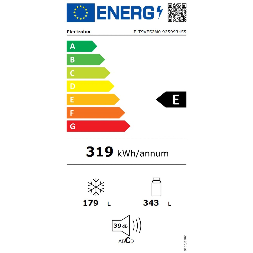 Side by Side ELECTROLUX ELT9VE52M0, Frost Free, 522 l, H 190 cm, Clasa E, negru