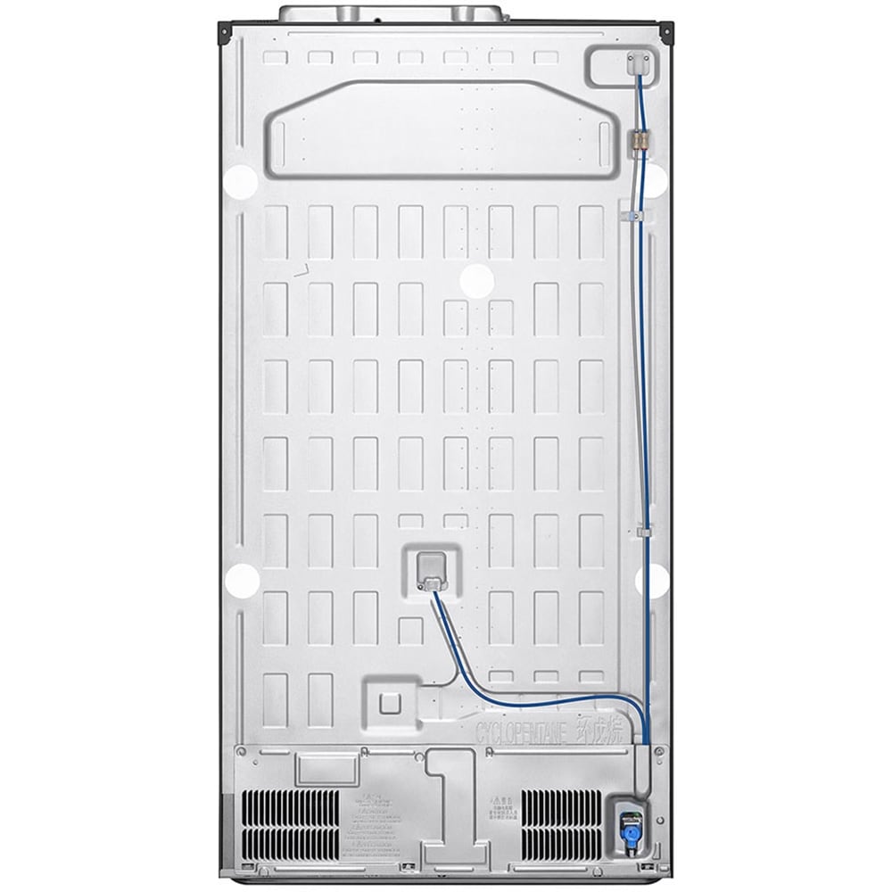 Side by Side LG GSXV91MCAE, No Frost, InstaView, 635 l, H 179 cm, Clasa E, Dozator apa, negru