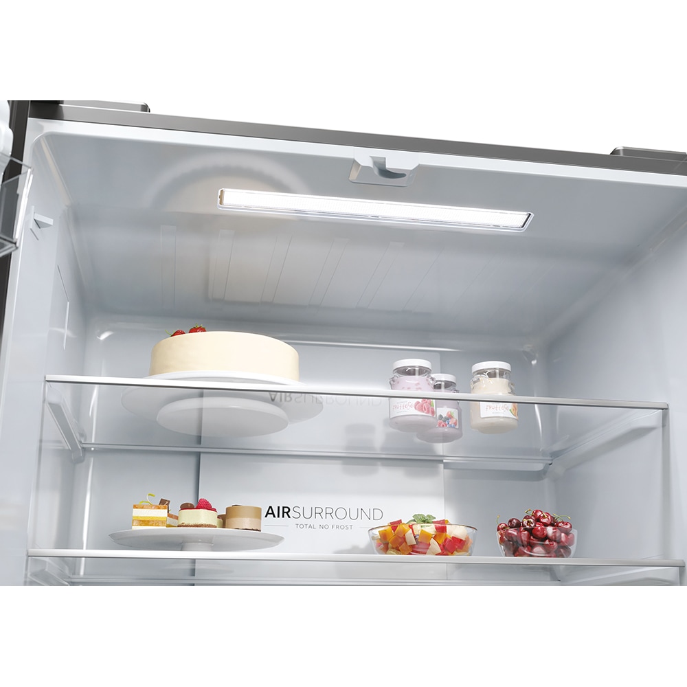 Side By Side HAIER HCR3818ENMM, No Frost, 467 l, H 182 cm, Clasa E, inox