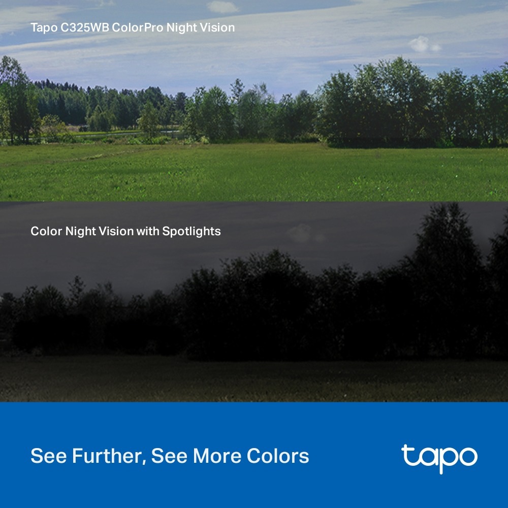 Camera IP Wireless TP-LINK TAPO C325WB, 2K QHD, Night Vision, alb