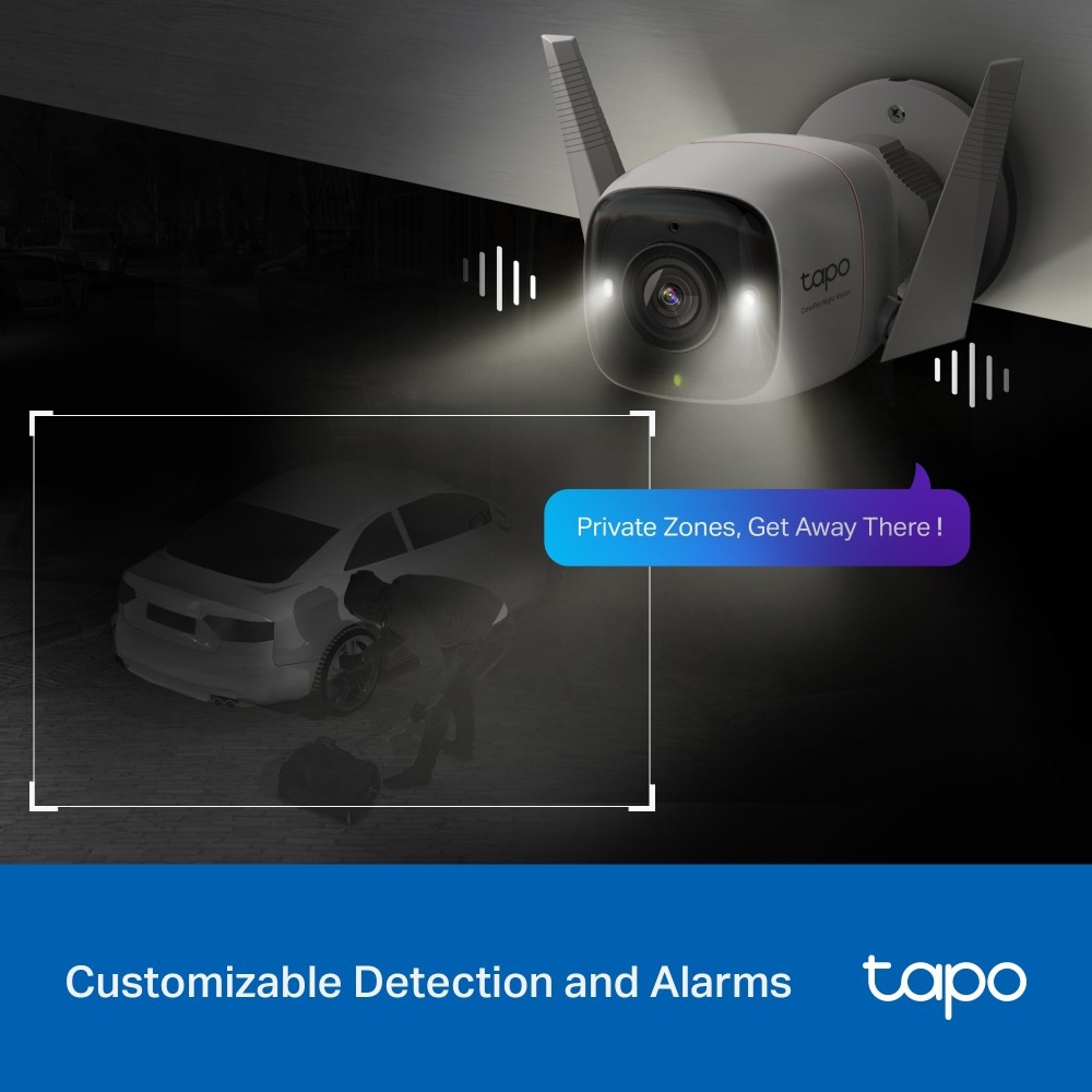 Camera IP Wireless TP-LINK TAPO C325WB, 2K QHD, Night Vision, alb