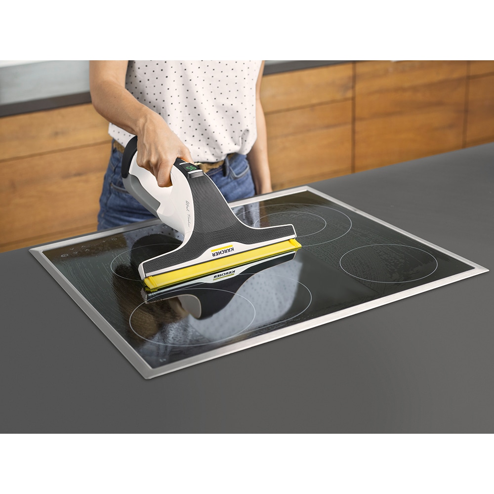 Aspirator geamuri KARCHER WV 7 Signature Line WV7SIGLINEEU, 0.15l, 3.6V, autonomie max 100 min, alb-negru