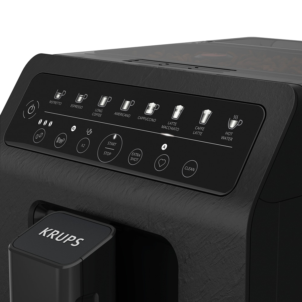Espressor automat KRUPS Evidence Eco EA897B10, 2.3l, 1450W, 15 bar, negru