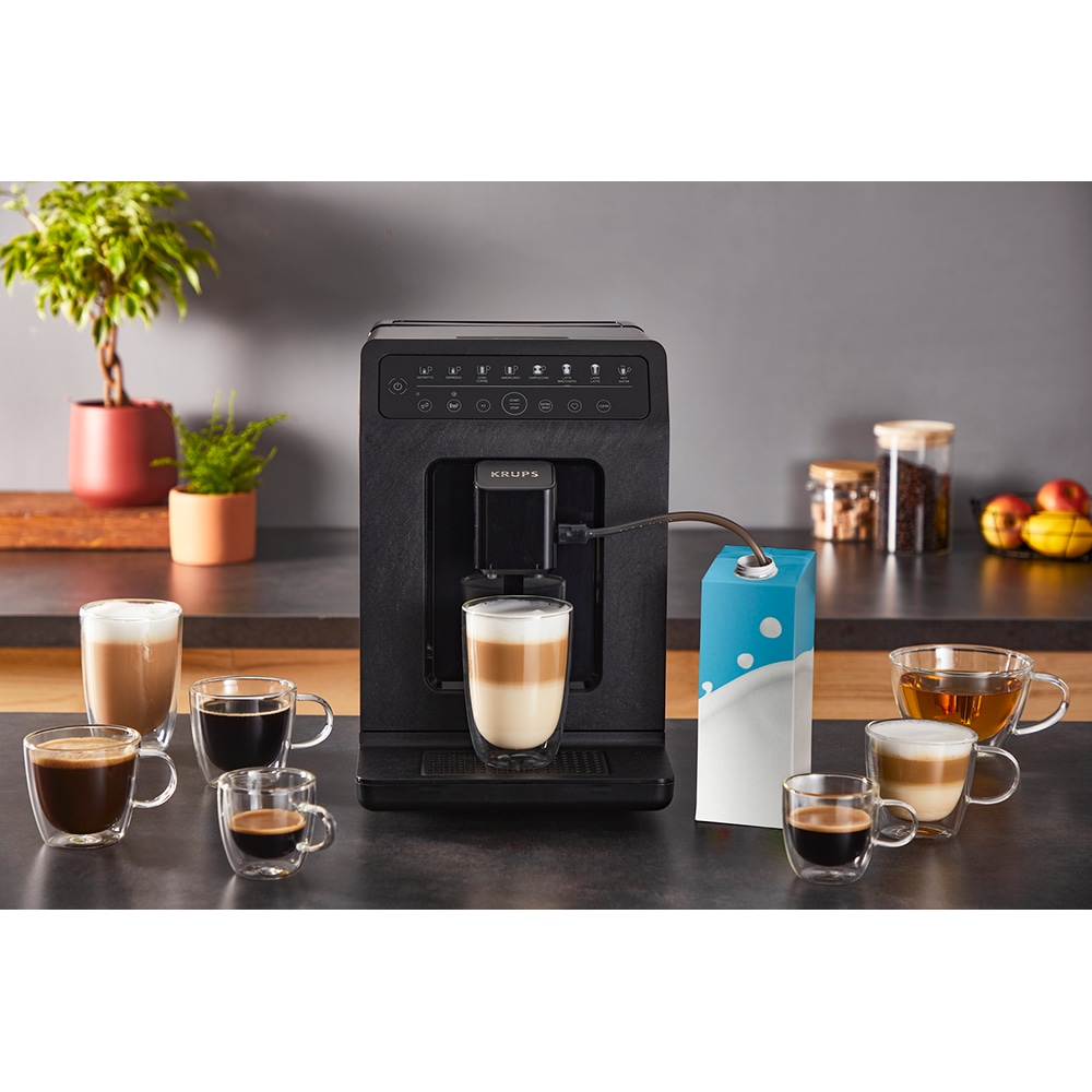 Espressor automat KRUPS Evidence Eco EA897B10, 2.3l, 1450W, 15 bar, negru