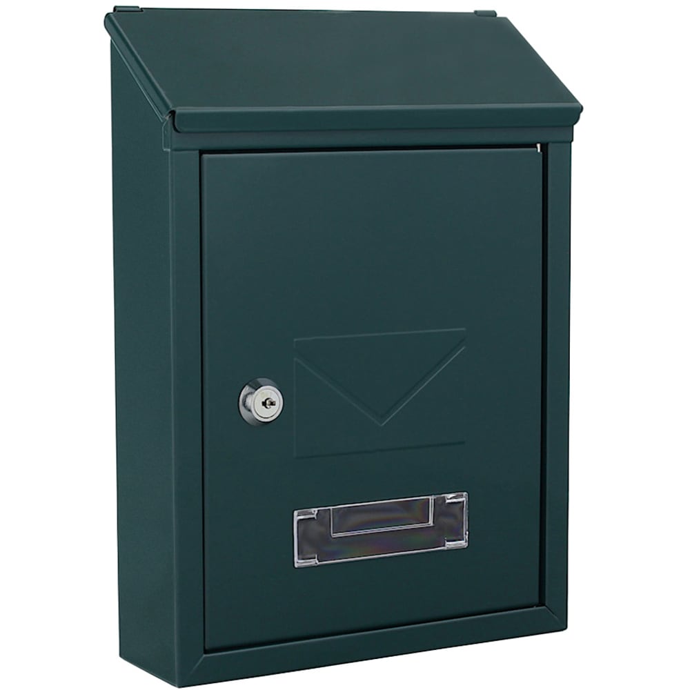 Cutie postala ROTTNER Udine, Inchidere cheie, 70 x 215 x 300 mm, verde