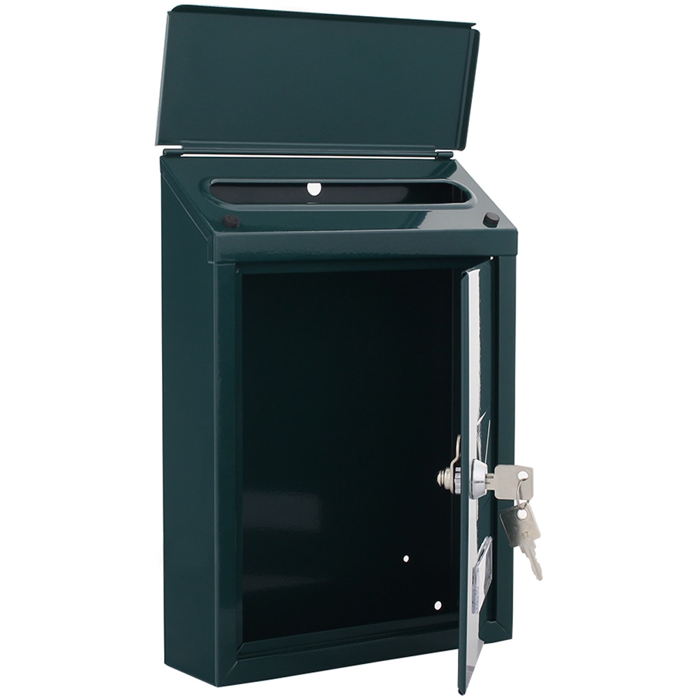 Cutie postala ROTTNER Udine, Inchidere cheie, 70 x 215 x 300 mm, verde