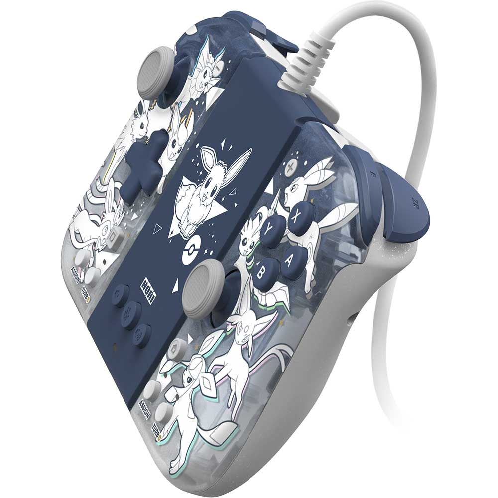 Set Controller HORI Split Pad Compact Attachment Set (Eevee Evolutions) Nintendo Switch/OLED NSW-453U, albastru