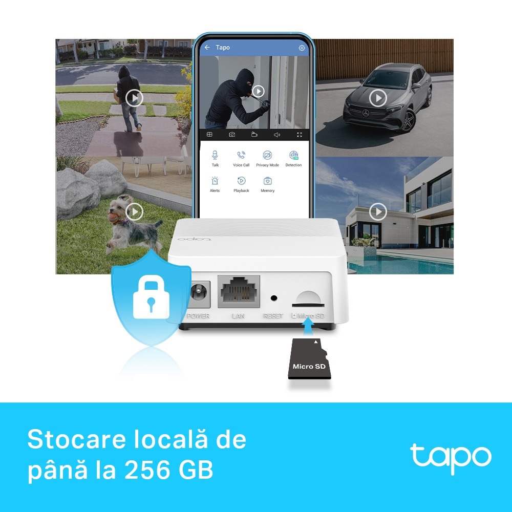 Hub smart TP-LINK TAPO H200, Wi-Fi, difuzor, alb
