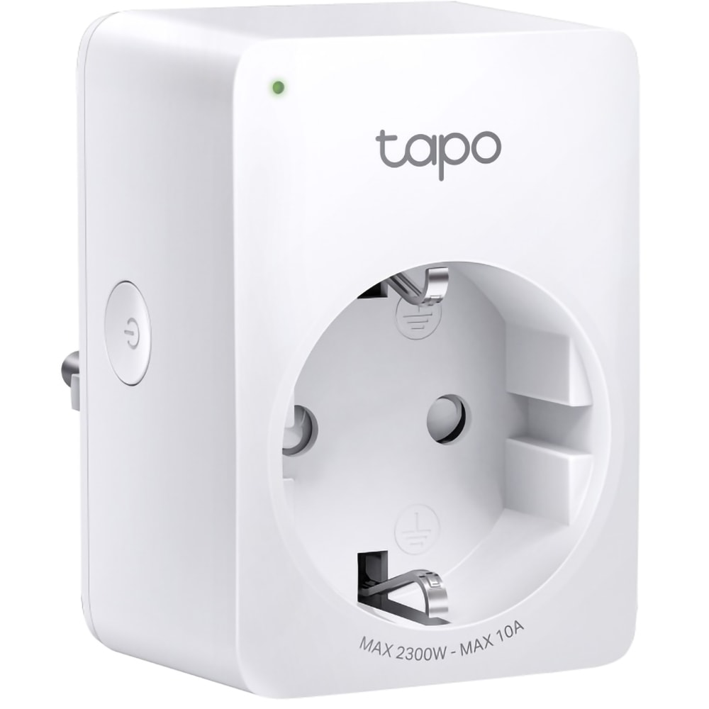 Priza inteligenta TP-LINK Mini TAPO P100M, Wi-Fi, 2300W, 10A, alb