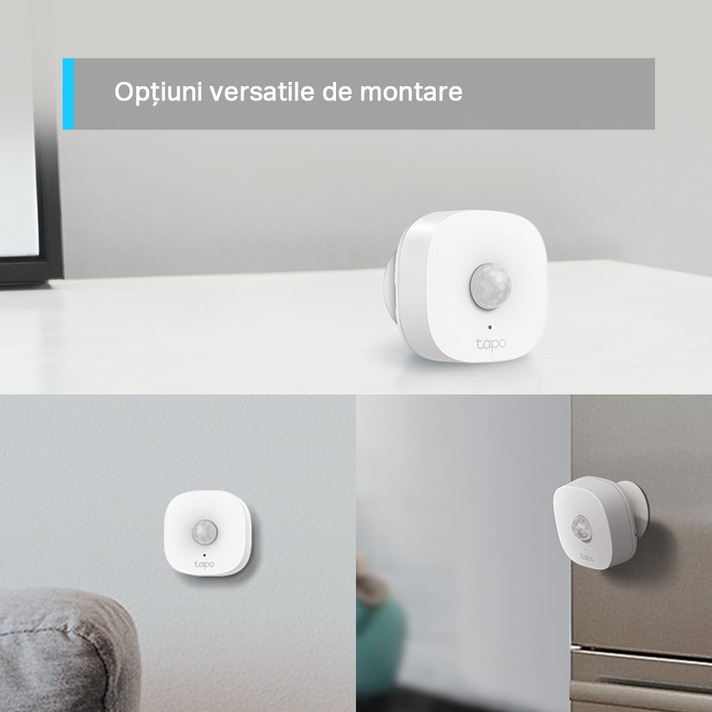Senzor de miscare infrarosu TP-LINK Tapo T100, programabil, alb