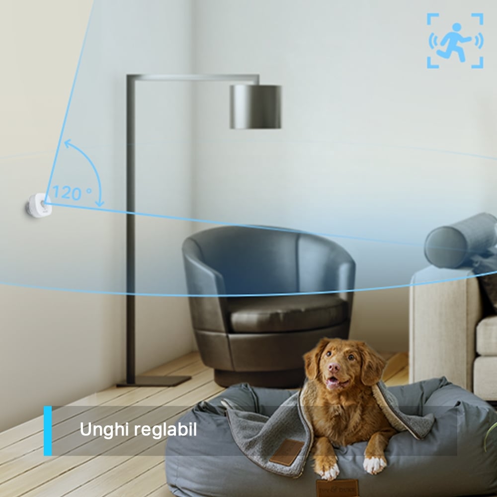 Senzor de miscare infrarosu TP-LINK Tapo T100, programabil, alb