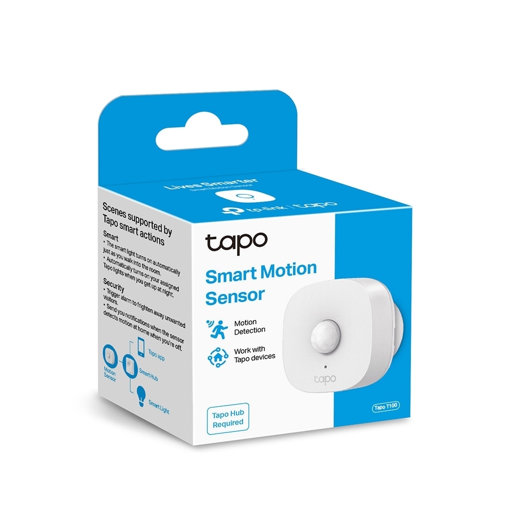 Senzor de miscare infrarosu TP-LINK Tapo T100, programabil, alb