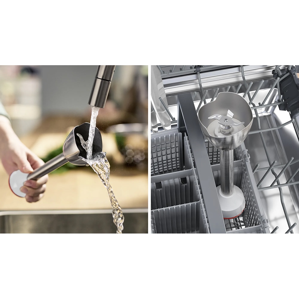 Mixer vertical BOSCH ErgoMaster Seria 4 MSM4W421, 1l, 800W, viteza variabila, alb-negru