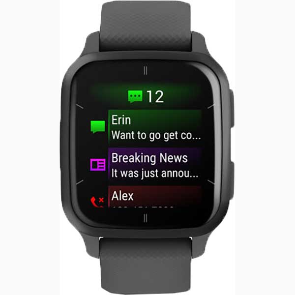 Smartwatch GARMIN Venu Sq 2, 40mm, Android/iOS, silicon, Slate/Shadow Gray