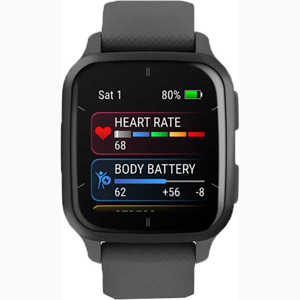 Smartwatch GARMIN Venu Sq 2, 40mm, Android/iOS, silicon, Slate/Shadow Gray