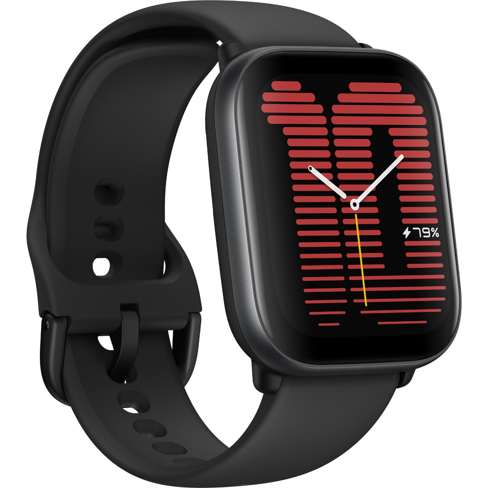 Smartwatch AMAZFIT Active, GPS, Android/iOS, silicon, Midnight Black