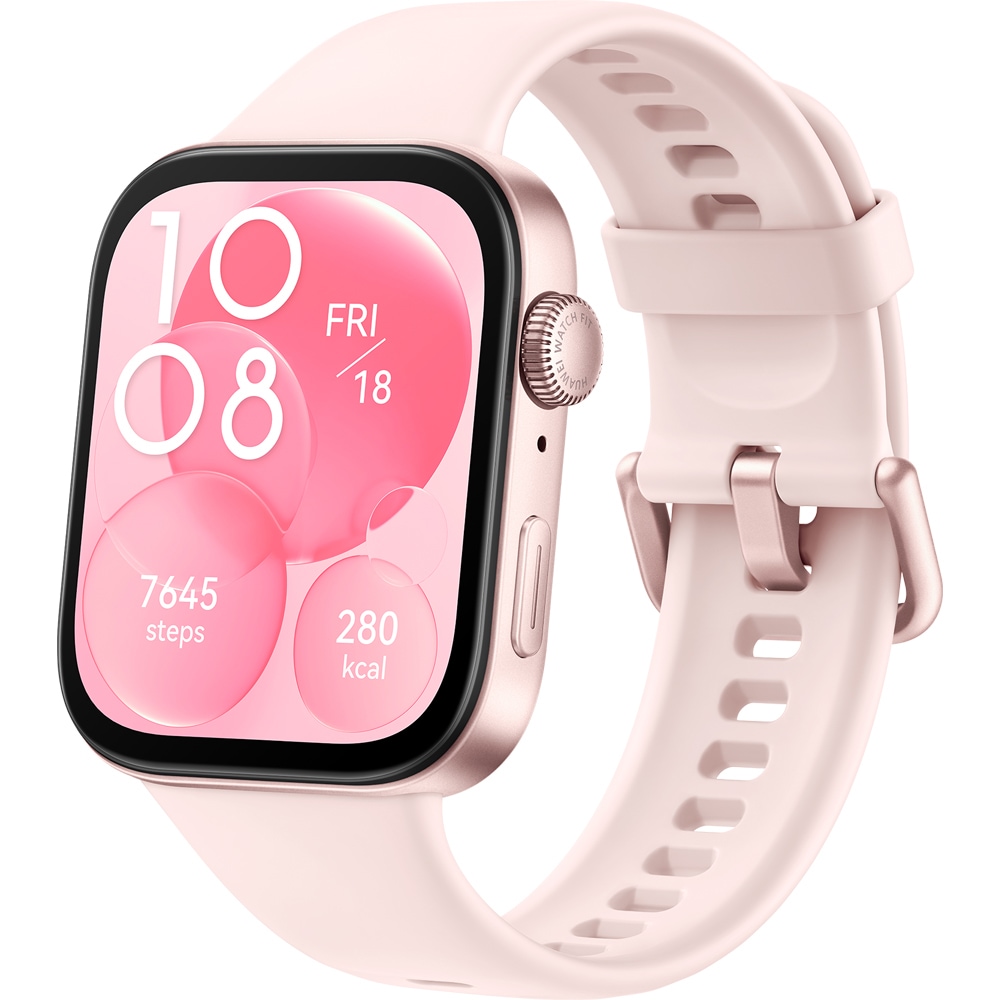 Smartwatch HUAWEI Watch Fit 3, GPS, Android/iOS, Nebula Pink Fluoroelastomer Strap
