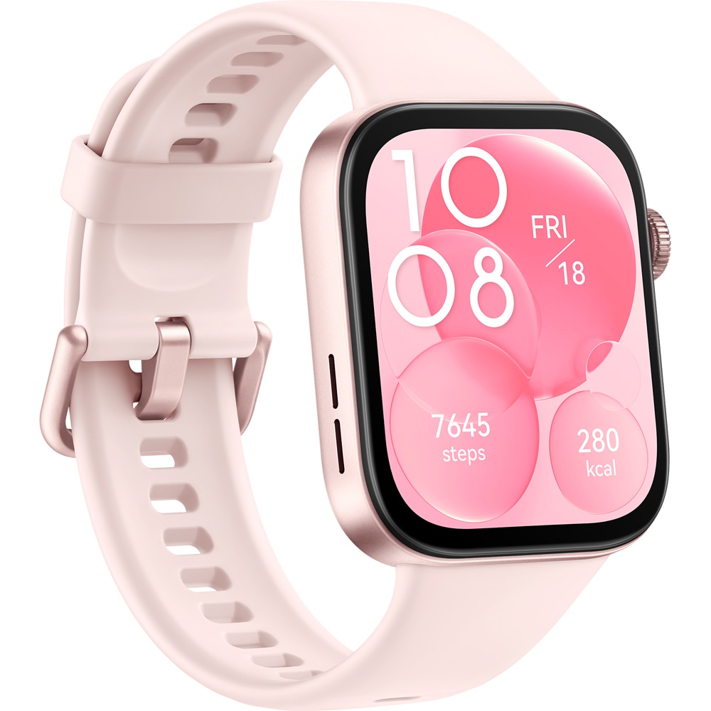 Smartwatch HUAWEI Watch Fit 3, GPS, Android/iOS, Nebula Pink Fluoroelastomer Strap