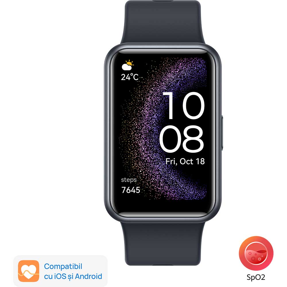 Smartwatch HUAWEI Watch Fit Special Edition, GPS, Android/iOS, silicon, Starry Black