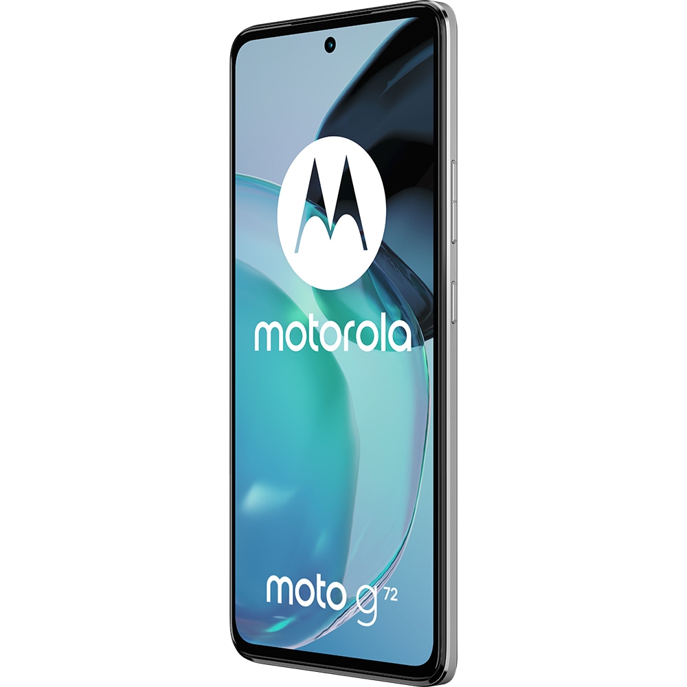 Telefon MOTOROLA Moto G72, 128GB, 8GB RAM, Dual SIM, Mineral White