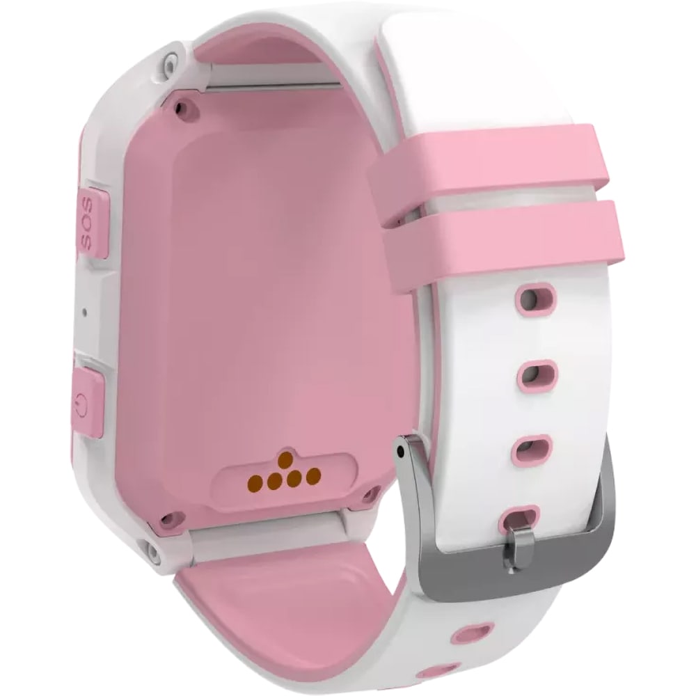 Smartwatch pentru copii CANYON Cindy KW-41, 4G, Android/iOS, silicon, alb-roz