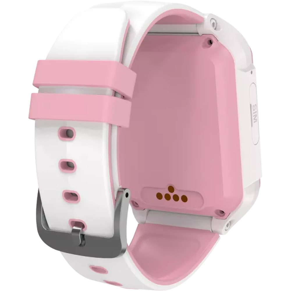 Smartwatch pentru copii CANYON Cindy KW-41, 4G, Android/iOS, silicon, alb-roz